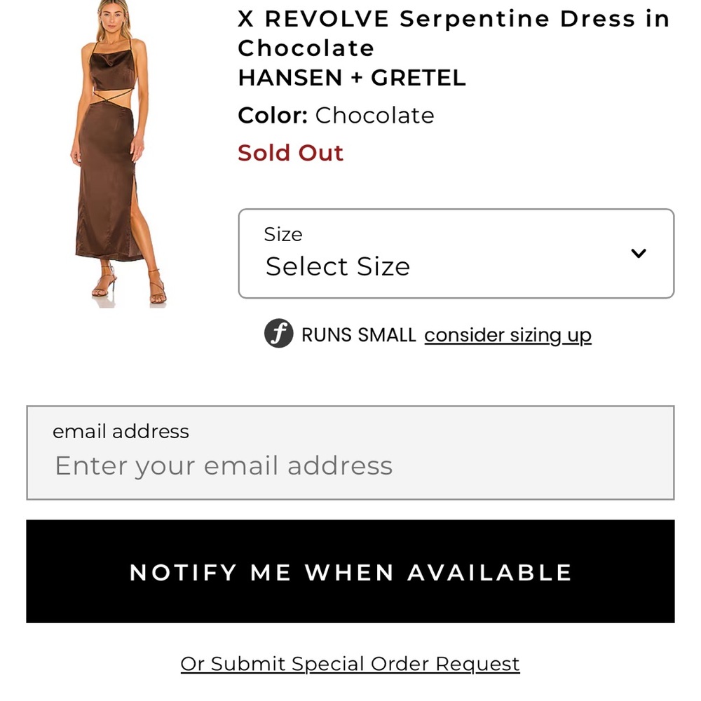 REVOLVE Chocolate Backless Dress